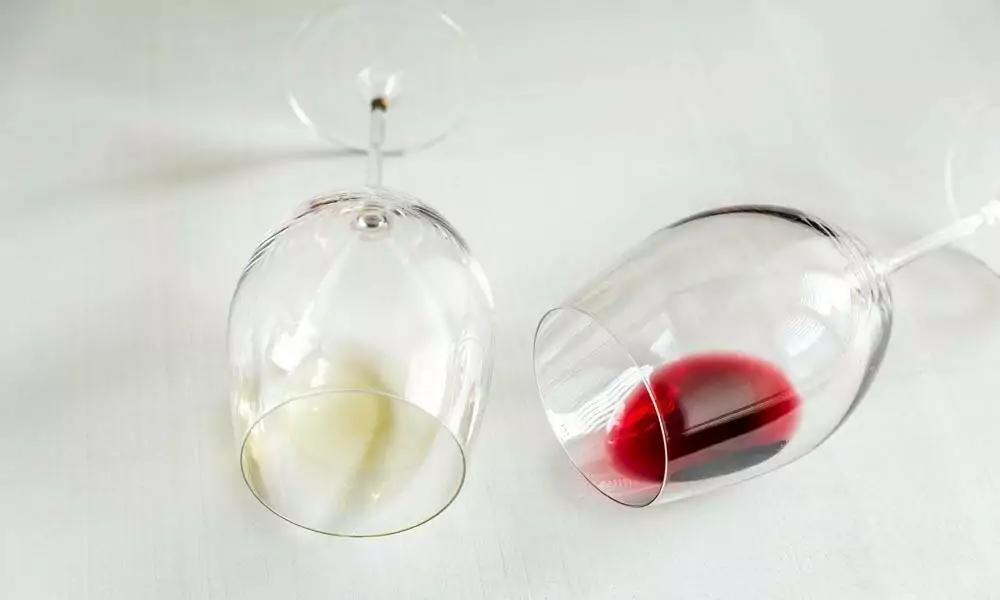 White and red wines